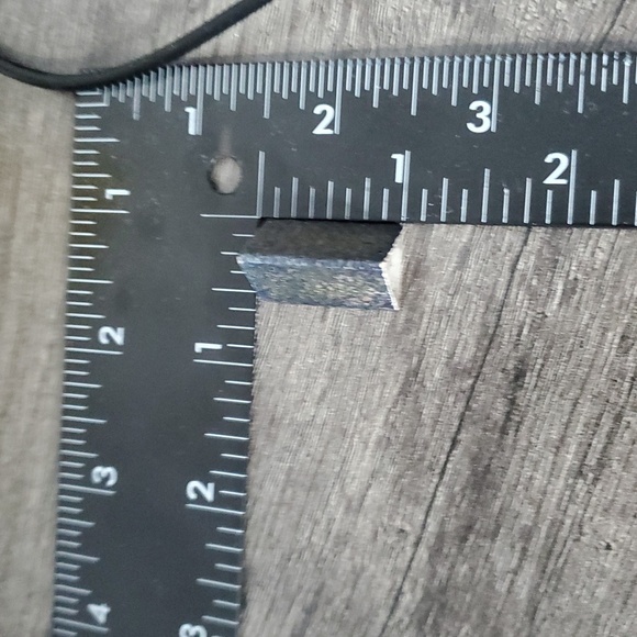 Rectangular Blue Stone Pendant P313 - Picture 3 of 3